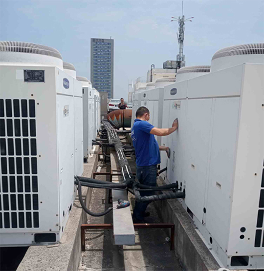 裕民中央空调制热和不制冷系统维修方法